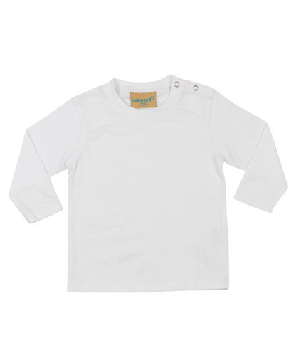 Larkwood Long Sleeved T Shirt LW21T - White - Customisable T-Shirt