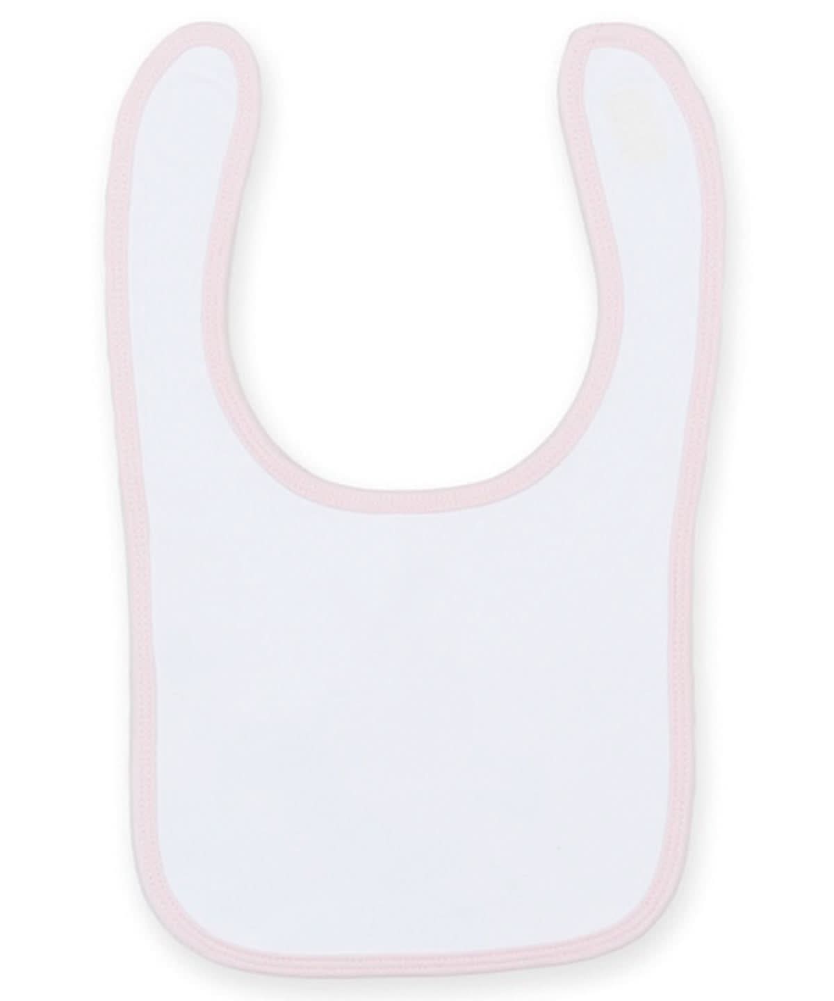 Larkwood Plain And Contrast Bib LW82T - - Customisable Bibs