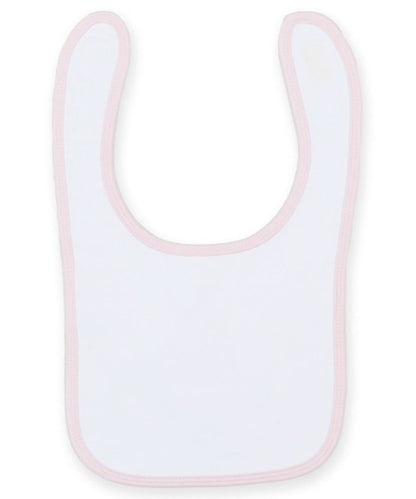 Larkwood Plain And Contrast Bib LW82T - - Customisable Bibs