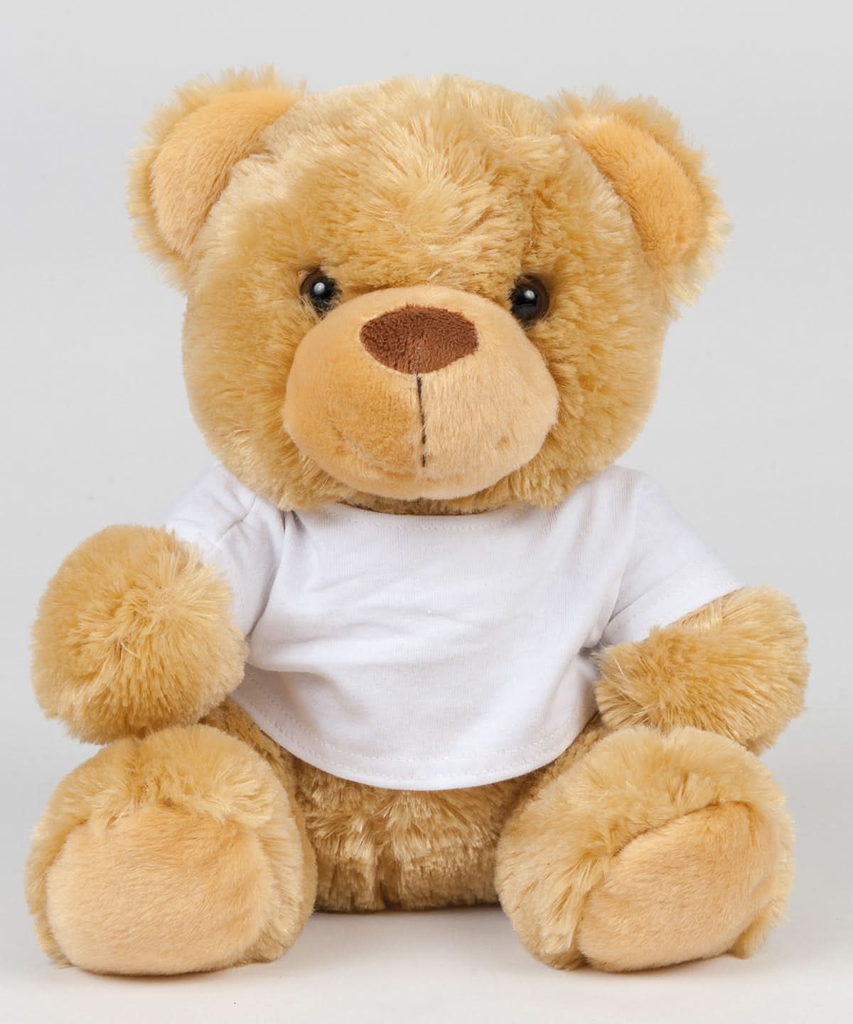 Bear in a t shirt - MM030 - Brown - Customisable Soft Toys