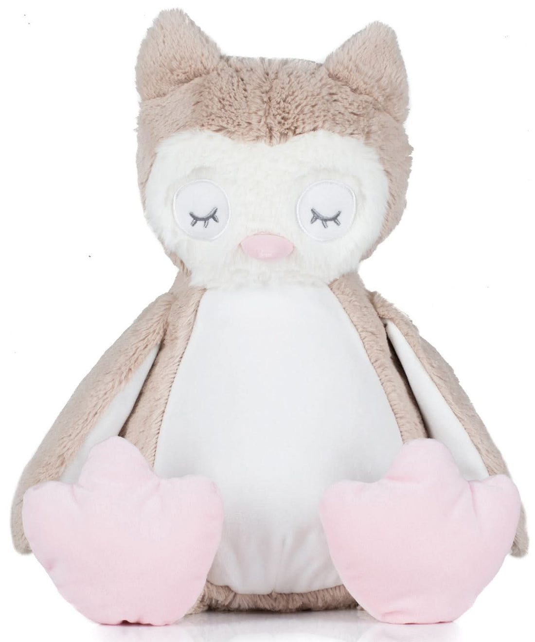 Zippie owl - MM054 - Light Brown L - Customisable Soft Toys