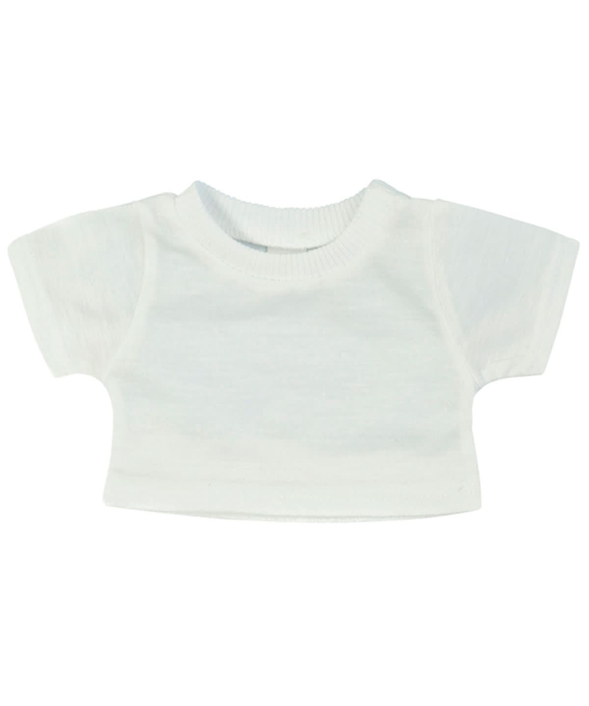 Teddy t shirt - MM071 - Sublimation White - Customisable Soft Toys