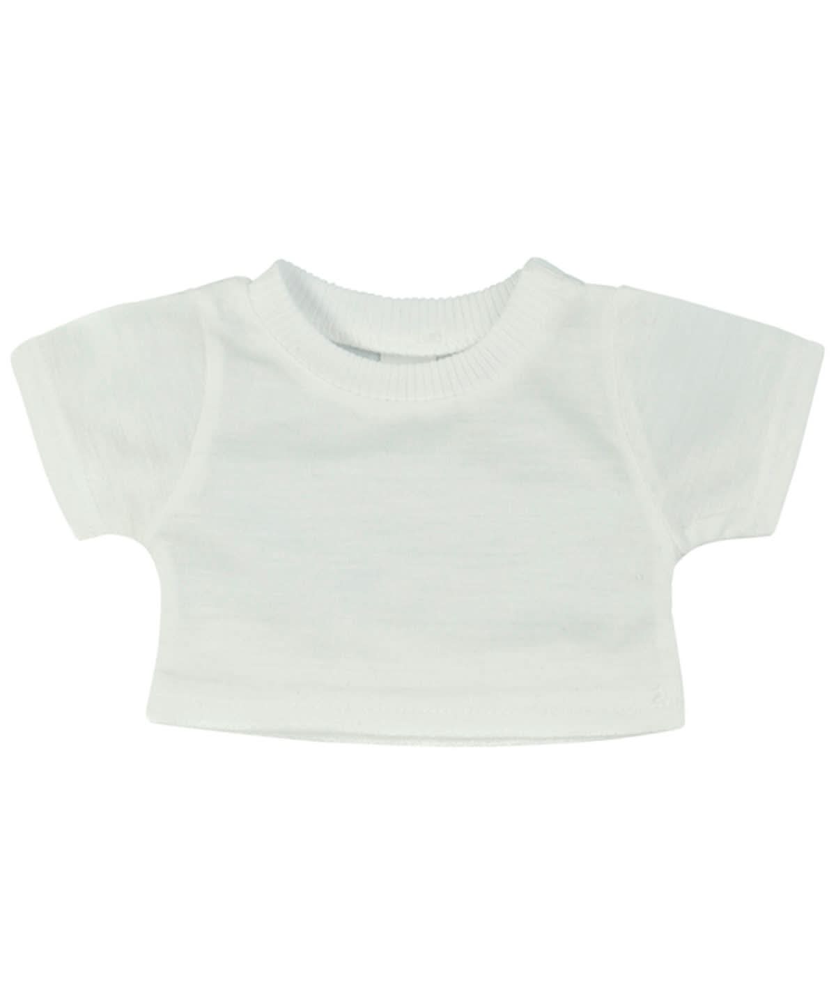 Teddy t shirt - MM071 - White - Customisable Soft Toys