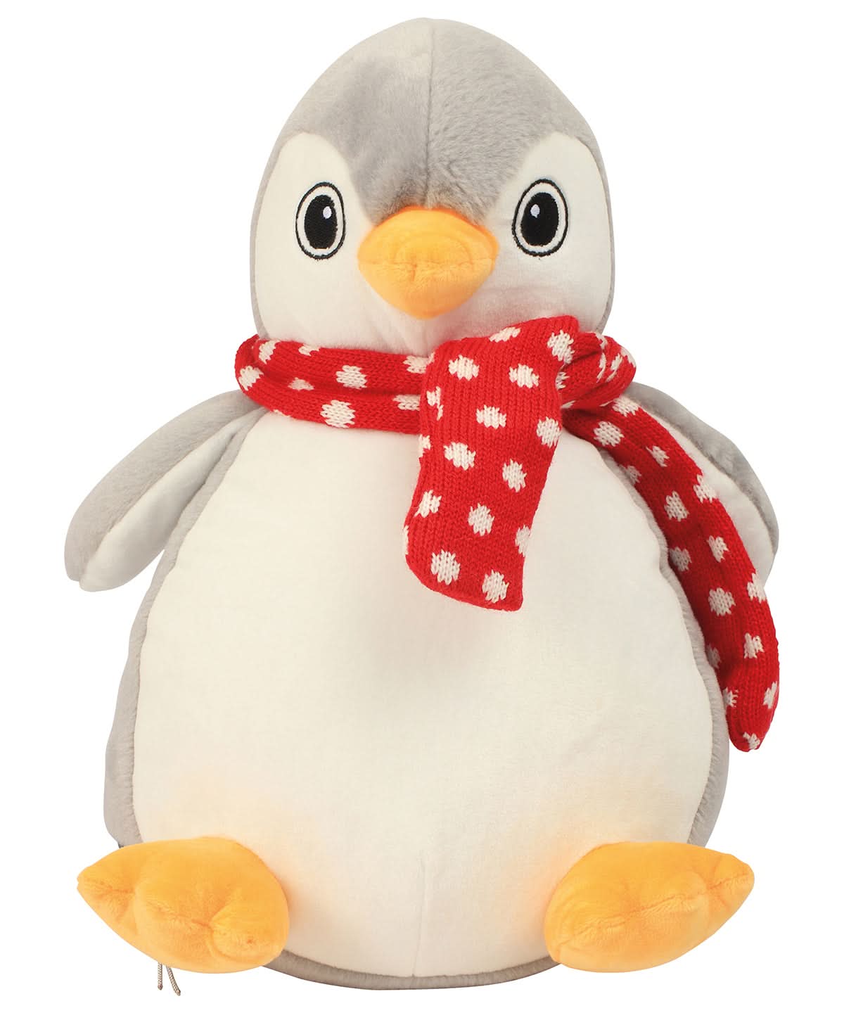 Zippie penguin - MM566 - Grey White One size - Customisable Soft Toys