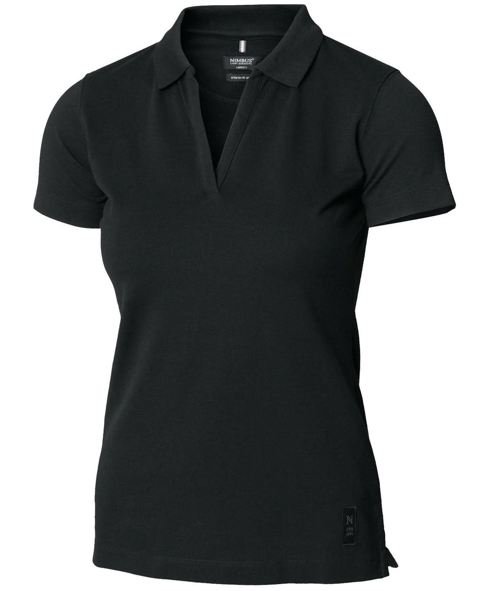 Womens Harvard v neck stretch deluxe polo - NB52F