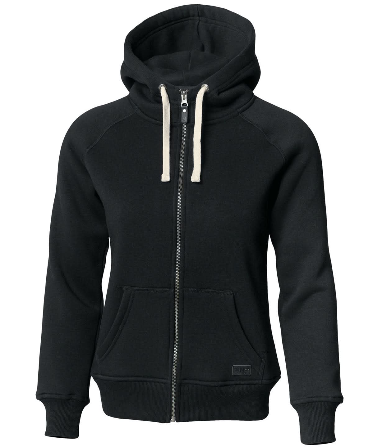 Womens Williamsburg fashionable hooded sweatshirt - NB55F - Black - Customisable Sweatshirts