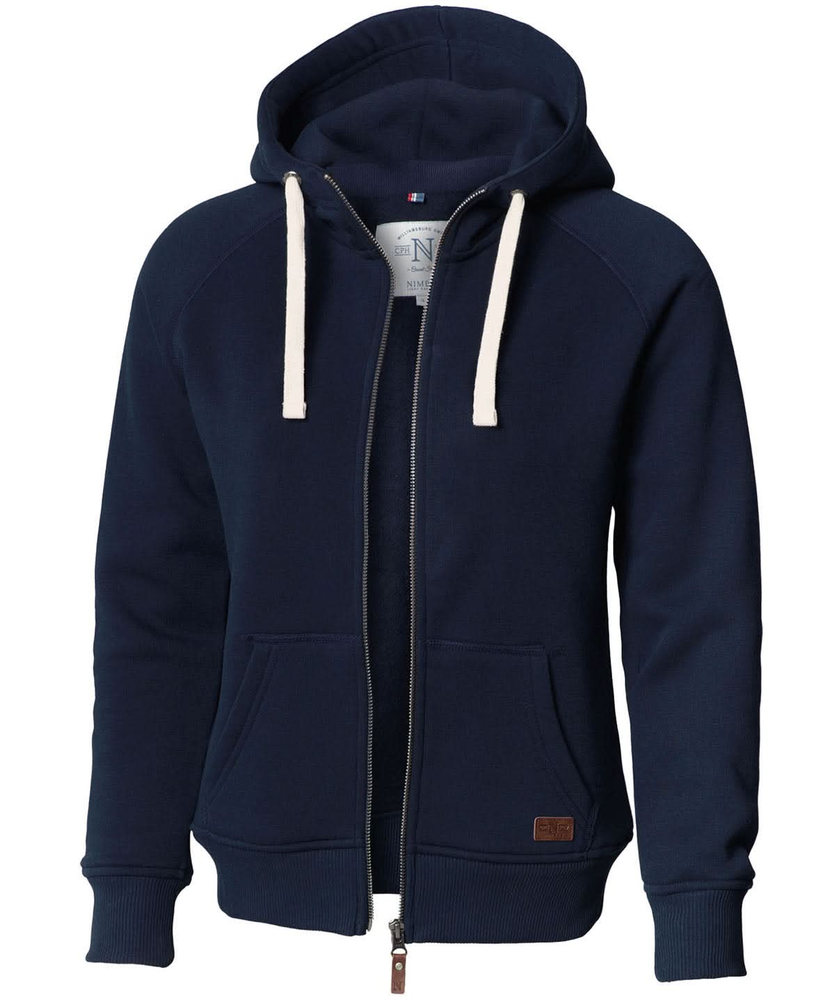 Womens Williamsburg fashionable hooded sweatshirt - NB55F - Navy - Customisable Sweatshirts