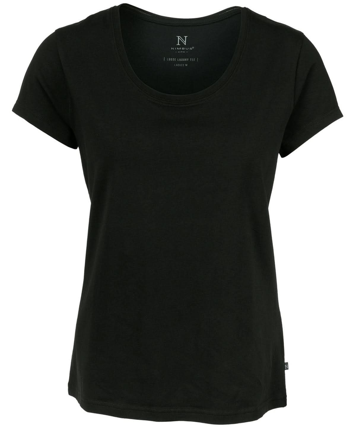 Nimbus Womens Montauk the Essential Short Sleeve tee NB73F - Black - Customisable T-Shirt