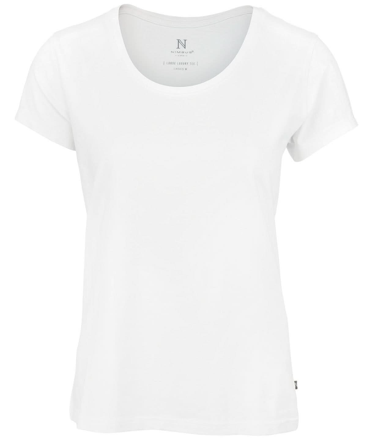Nimbus Womens Montauk the Essential Short Sleeve tee NB73F - White - Customisable T-Shirt