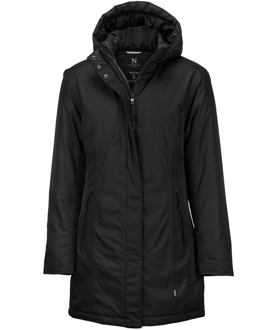 Nimbus Womens Mapleton urban tech parka jacket NB77F - Black 2XL - Customisable Jacket