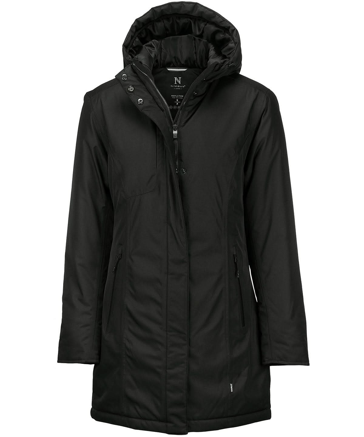 Nimbus Womens Mapleton urban tech parka jacket NB77F - Black 2XL - Customisable Jacket