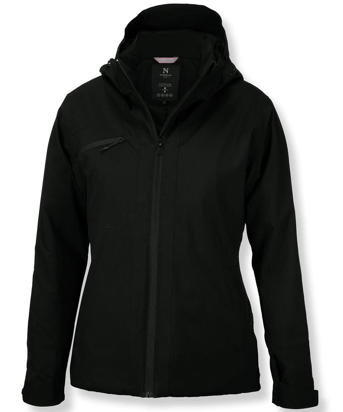 Nimbus Womens Fairview warm performance jacket NB88F - Black - Customisable Jacket