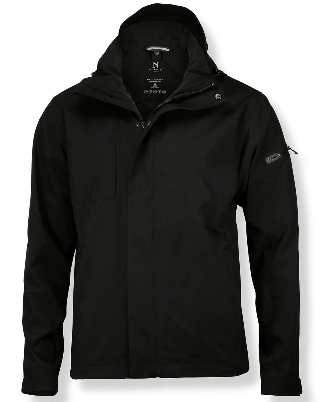 Nimbus Whitestone performance shell jacket NB89M - Black - Customisable Jacket