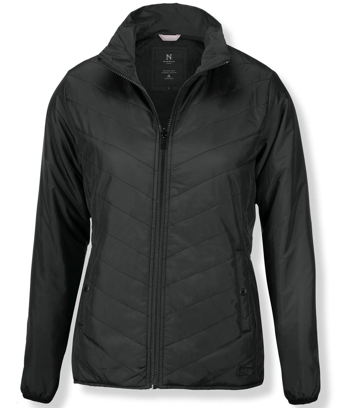 Nimbus Womens Kendrick fashionable quilted jacket NB90F - Charcoal - Customisable Jacket