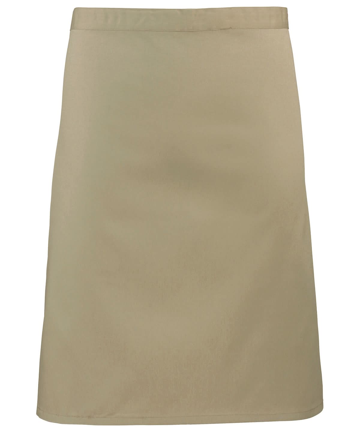 Premier Colours mid length apron PR151 - Khaki One size - Customisable Apron