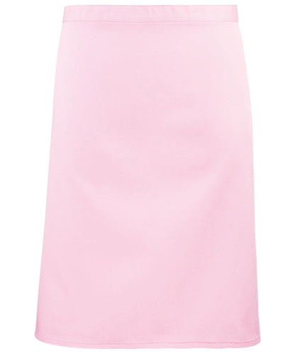 Premier Colours mid length apron PR151 - Pink One size - Customisable Apron