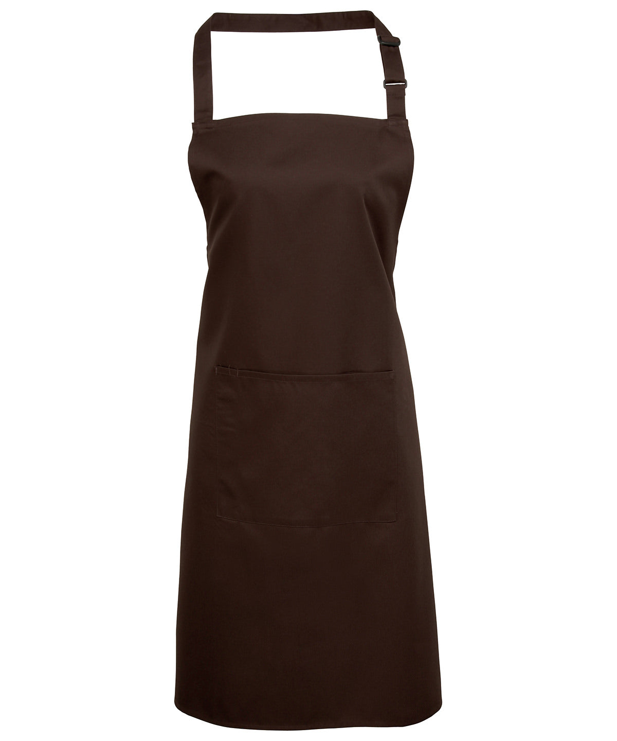 12 x Popular Bib Aprons with Pocket + Free Logo - Brown One size - Customisable Bundle