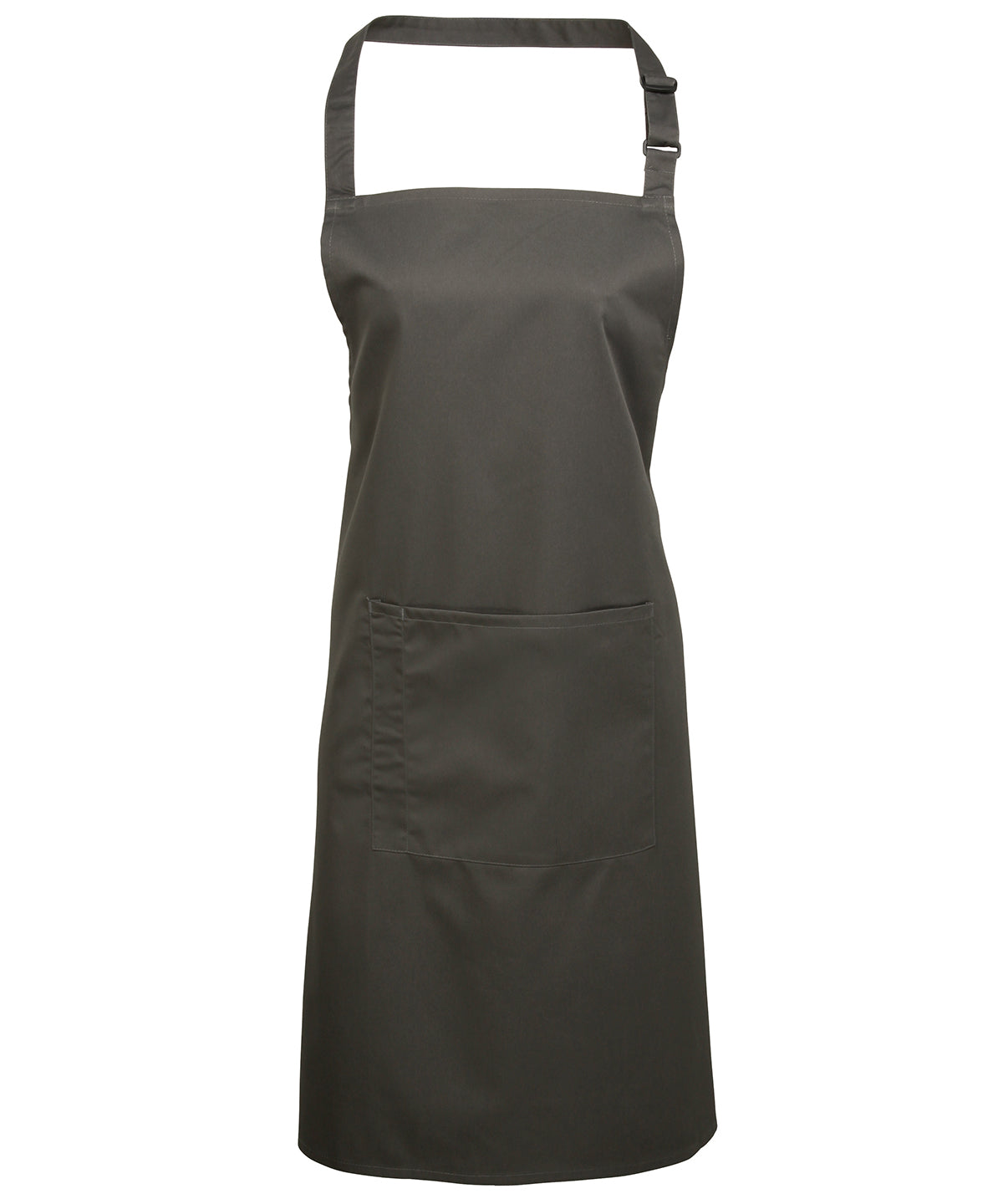 12 x Popular Bib Aprons with Pocket + Free Logo - Dark Grey One size - Customisable Bundle