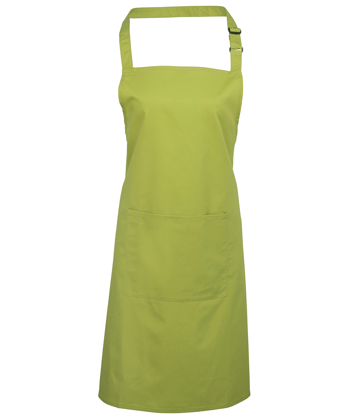 12 x Popular Bib Aprons with Pocket + Free Logo - Lime One size - Customisable Bundle