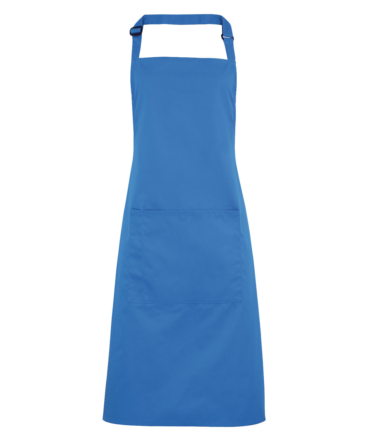 12 x Popular Bib Aprons with Pocket + Free Logo - Sapphire One size - Customisable Bundle