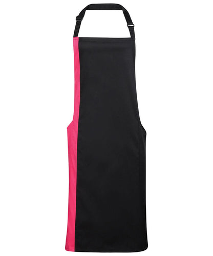 Premier Contrast bib apron PR162 - - Customisable Apron