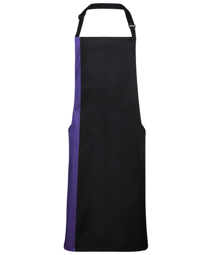 Premier Contrast bib apron PR162 - - Customisable Apron