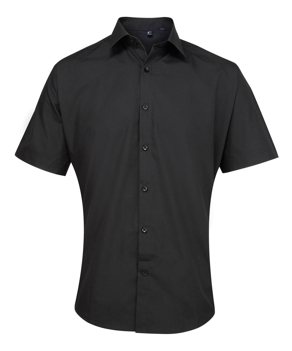Supreme poplin short sleeve shirt - PR209 - Black - Customisable Shirts