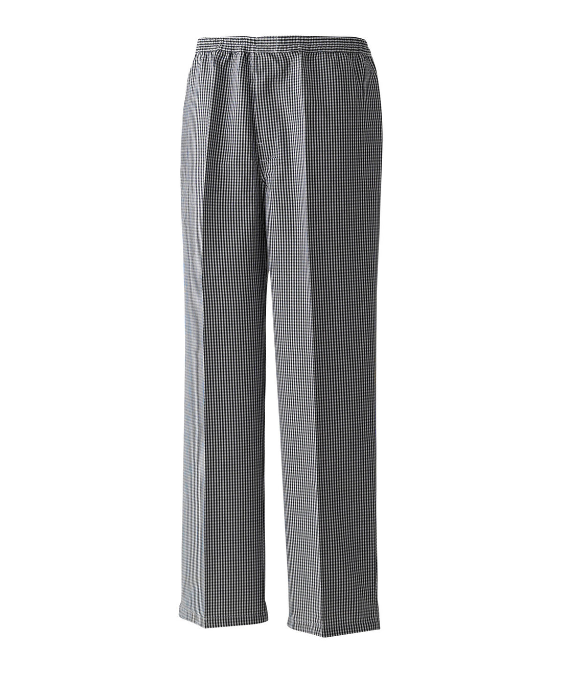 Pull-on chef’s trousers - PR552 - Black White - Customisable Trousers