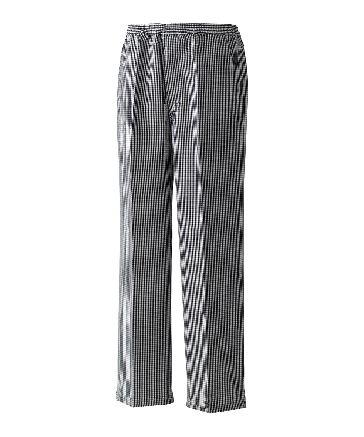 Pull-on chef’s trousers - PR552 - Black White - Customisable Trousers
