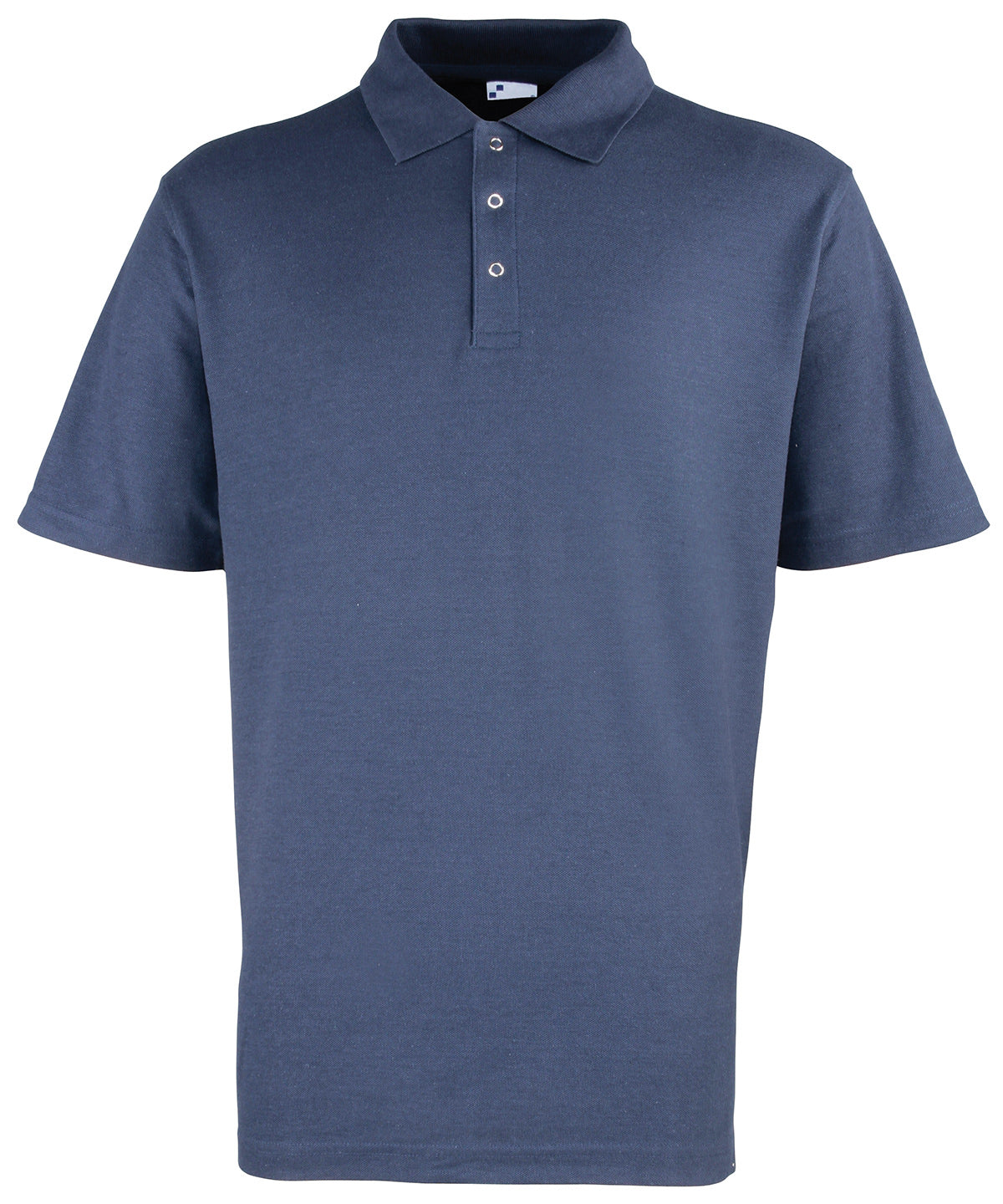 Studded polo - PR610 - Navy - Customisable Polos