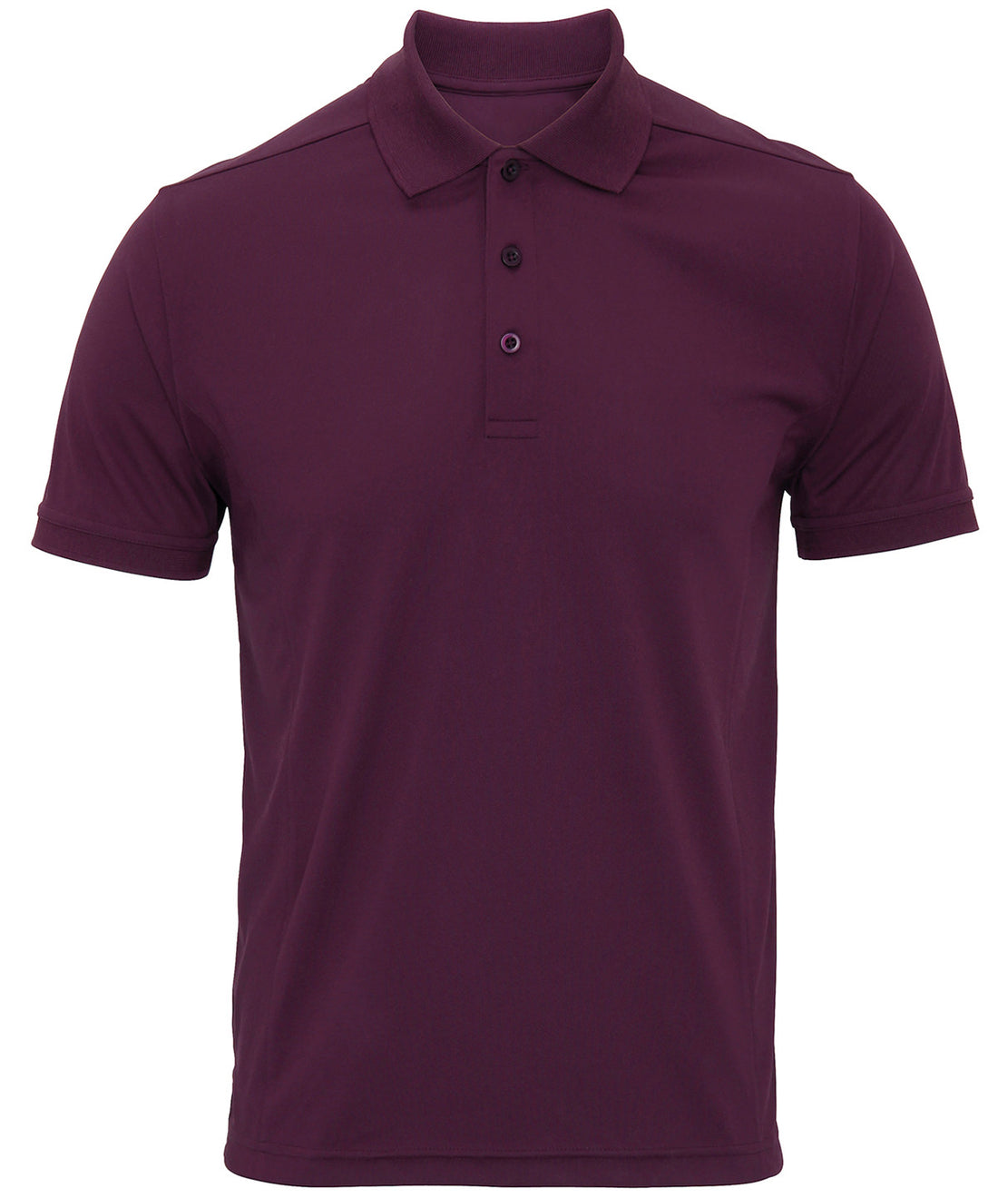 Coolchecker® piqué polo - PR615 - Aubergine - Customisable Polos