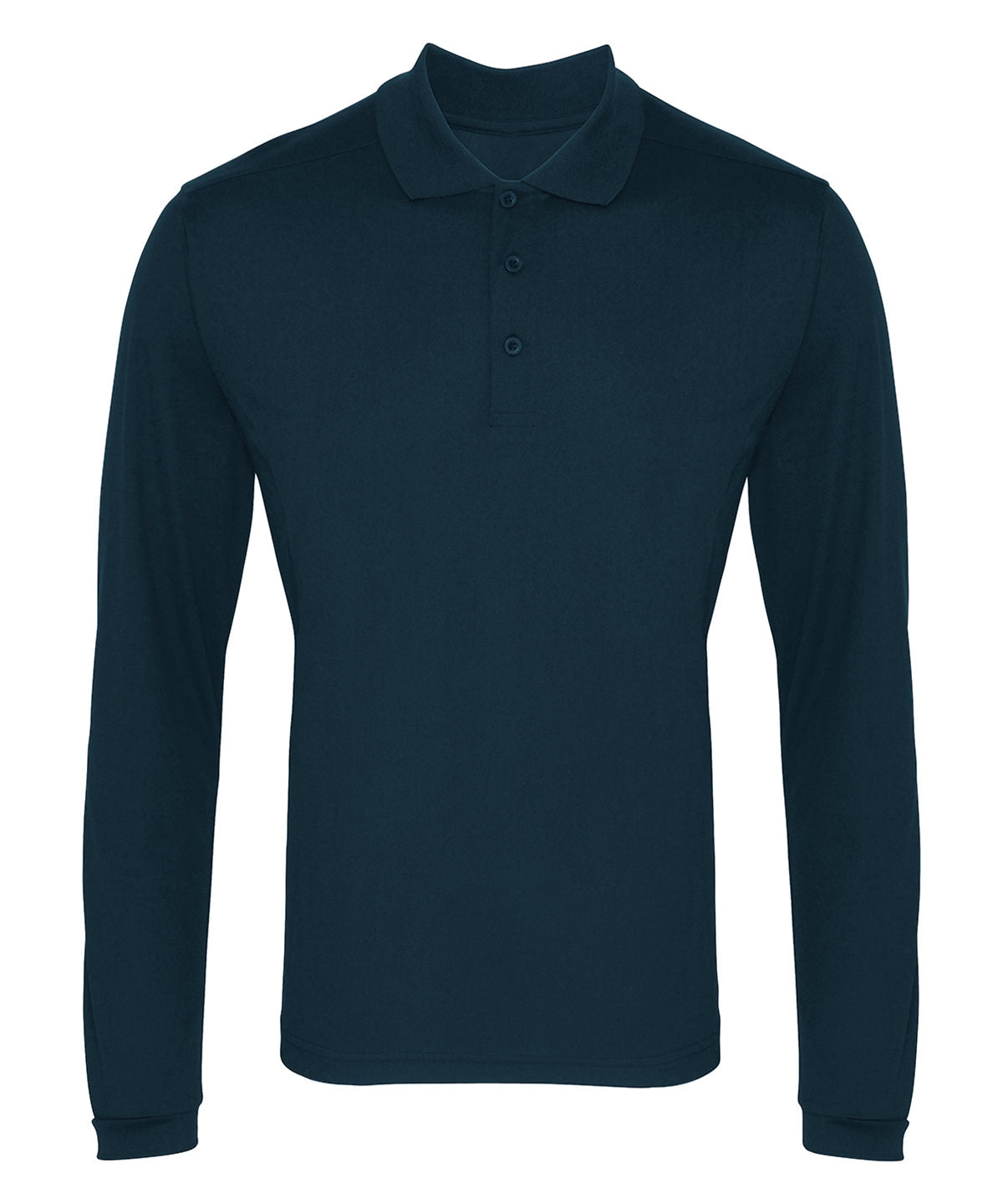 Long sleeve Coolchecker® piqué polo - PR617 - Navy - Customisable Polos