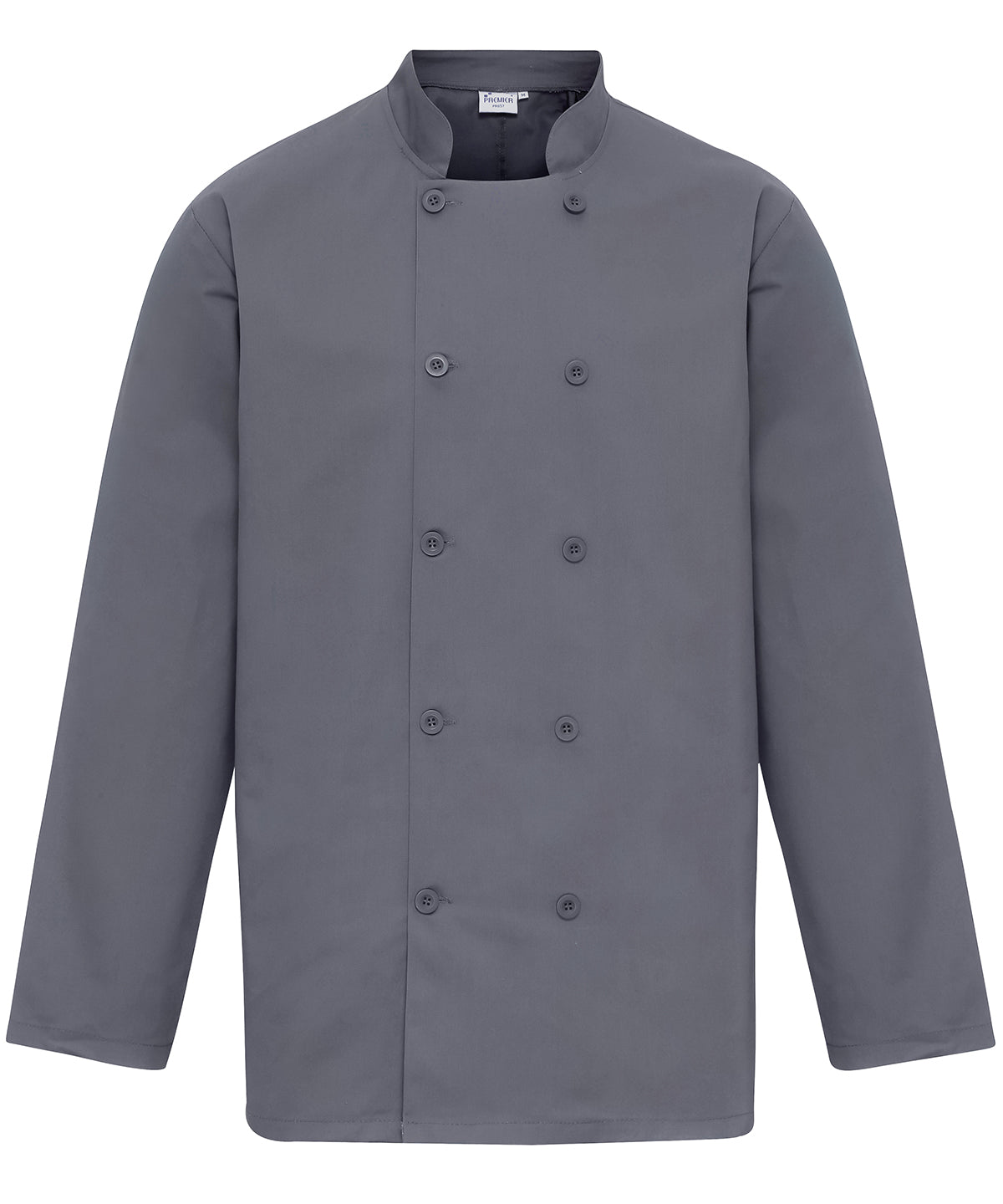 Long sleeve chef’s jacket - PR657 - Steel - Customisable Chef Jackets