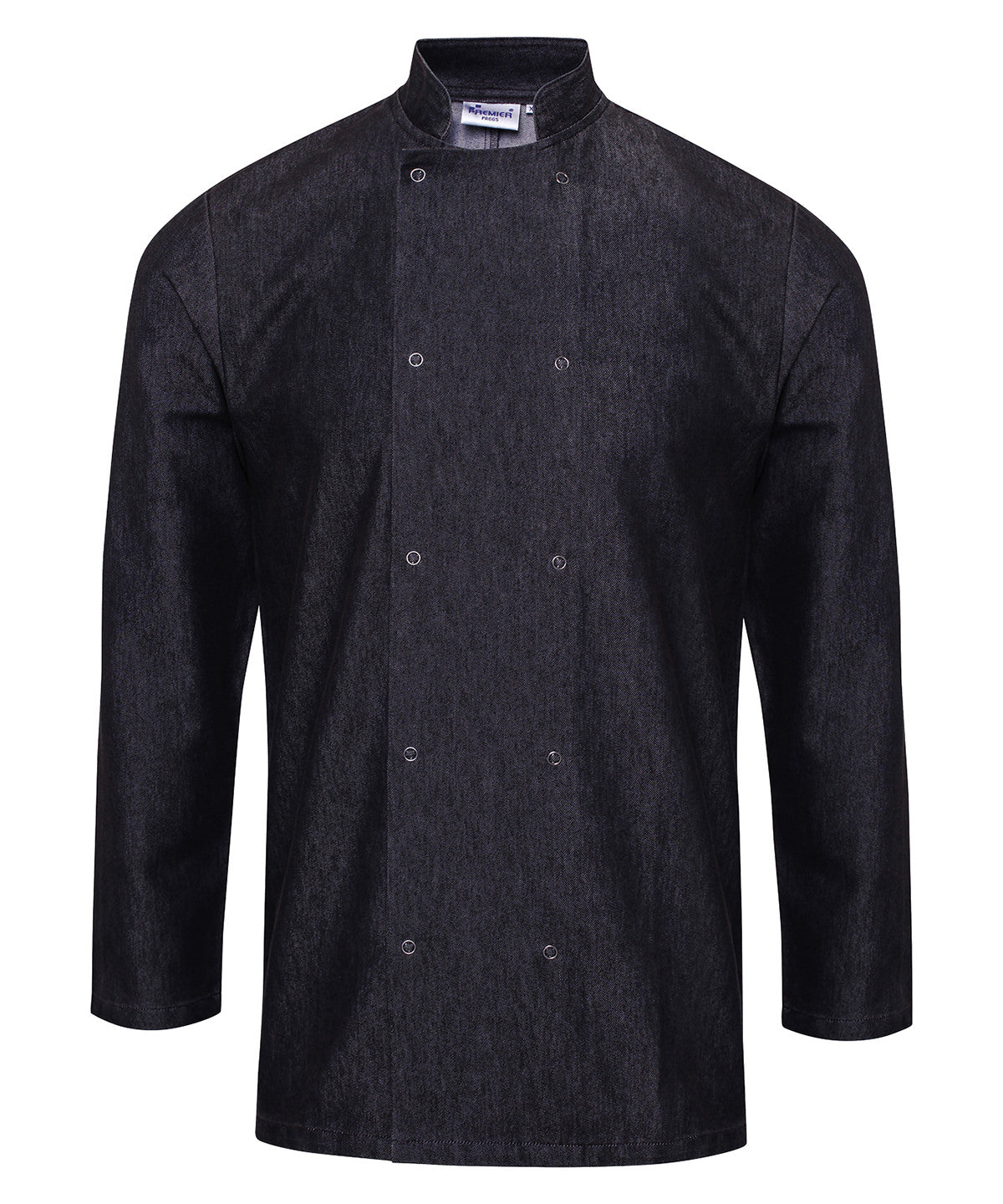 Denim chef's jacket - PR660 - Black Denim - Customisable Chef Jackets