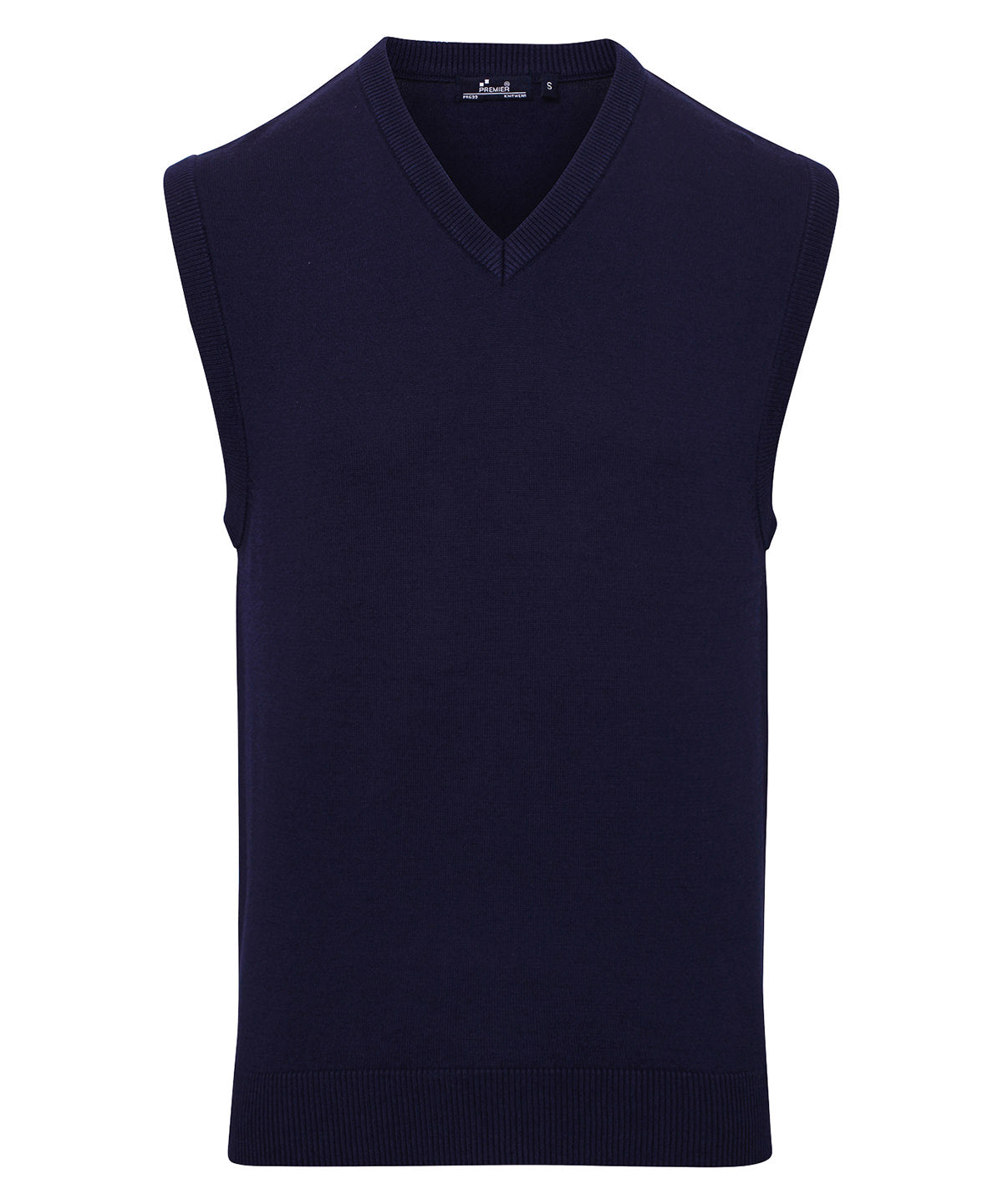 Sleeveless knitted sweater - PR699 - Navy - Customisable Knitted Jumpers
