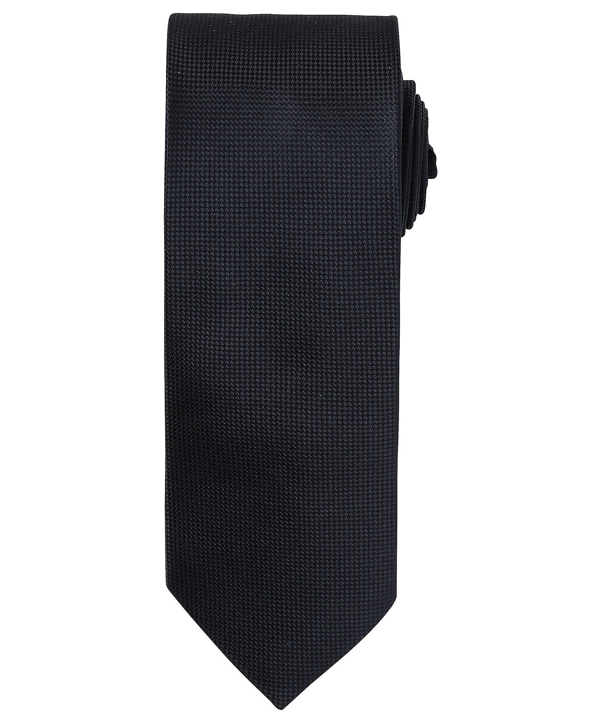 Micro waffle tie - PR780 - Black One size - Customisable Ties