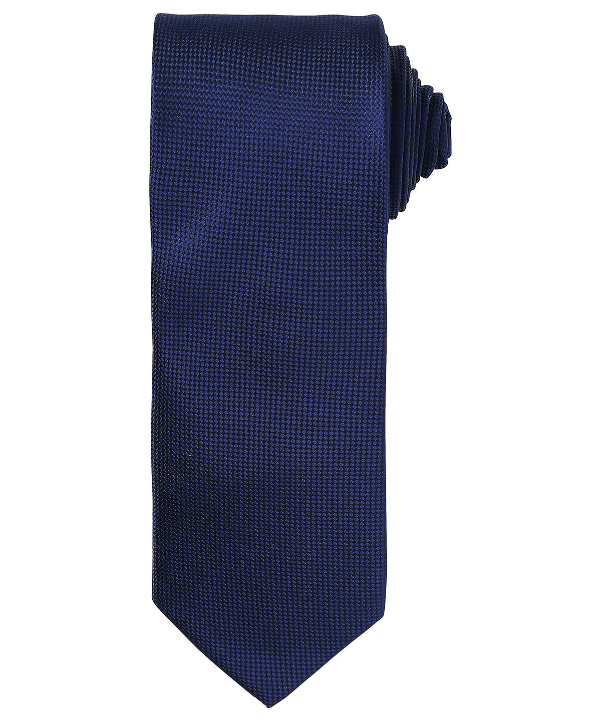 Micro waffle tie - PR780 - Navy One size - Customisable Ties