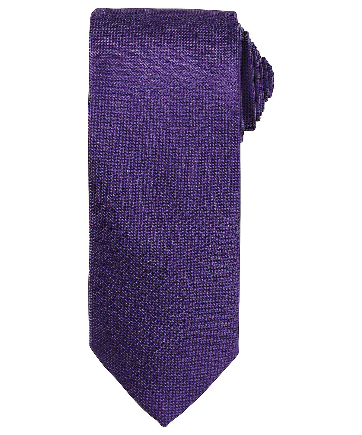 Micro waffle tie - PR780 - Purple One size - Customisable Ties