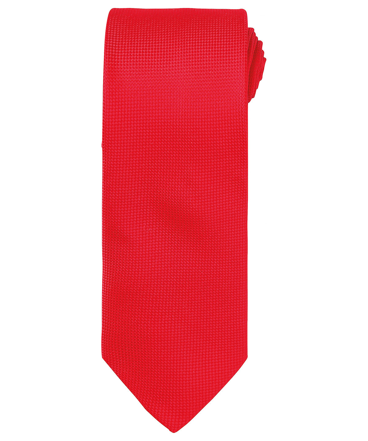 Micro waffle tie - PR780 - Red One size - Customisable Ties