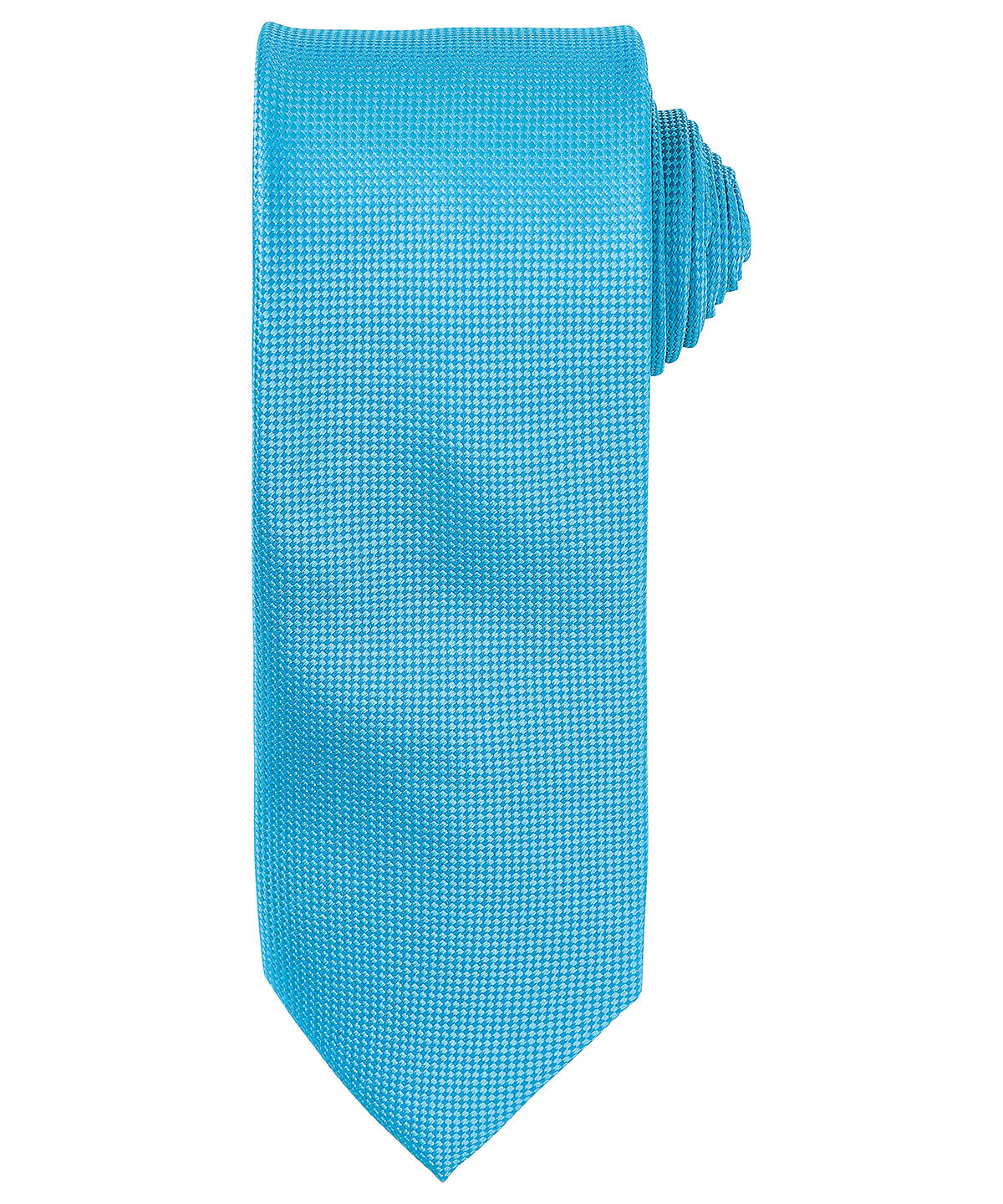 Micro waffle tie - PR780 - Turquoise One size - Customisable Ties