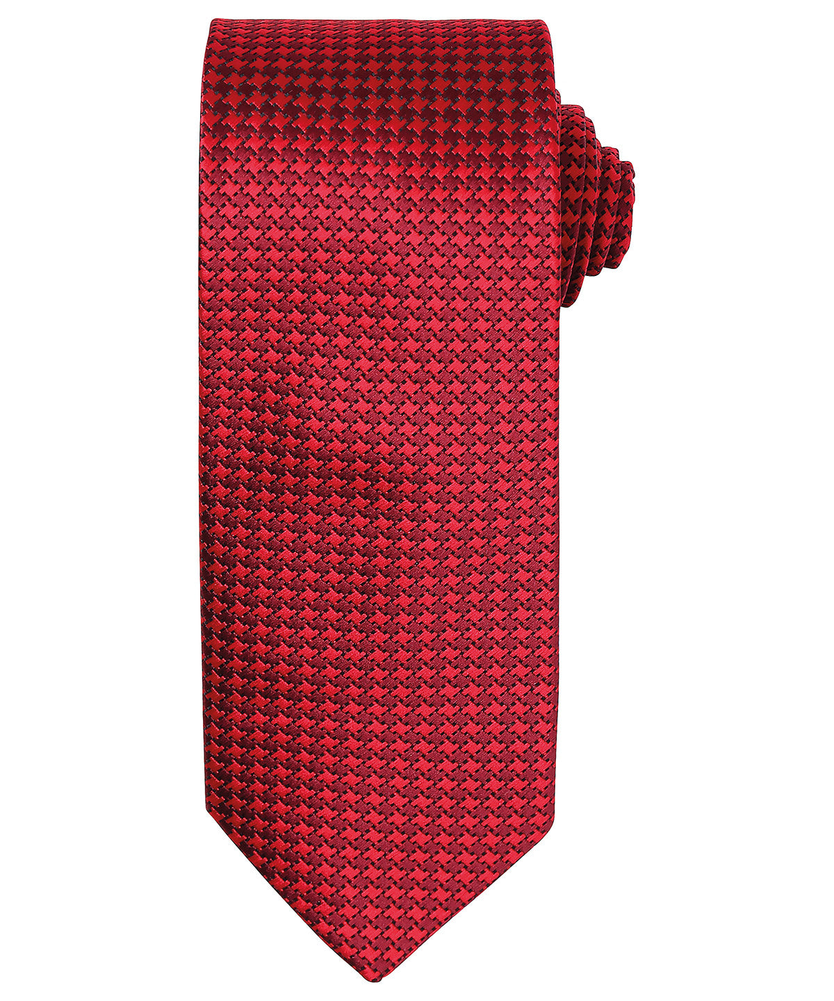 Puppy tooth tie - PR787 - Red One size - Customisable Ties