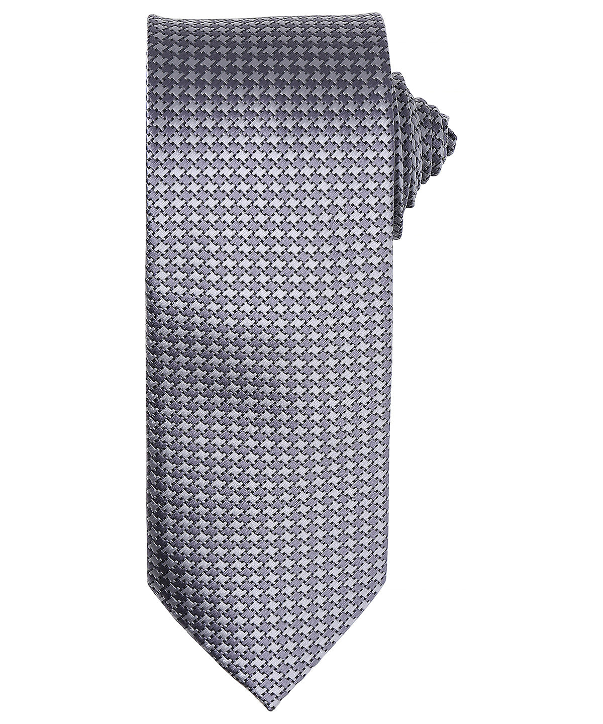 Puppy tooth tie - PR787 - Silver One size - Customisable Ties