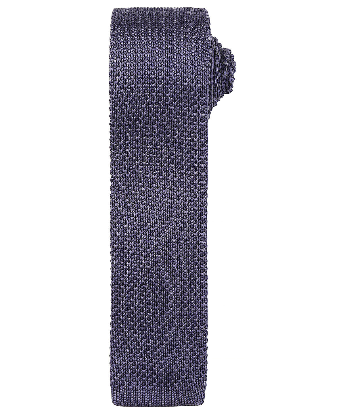 Slim knitted tie - PR789 - Steel One size - Customisable Ties