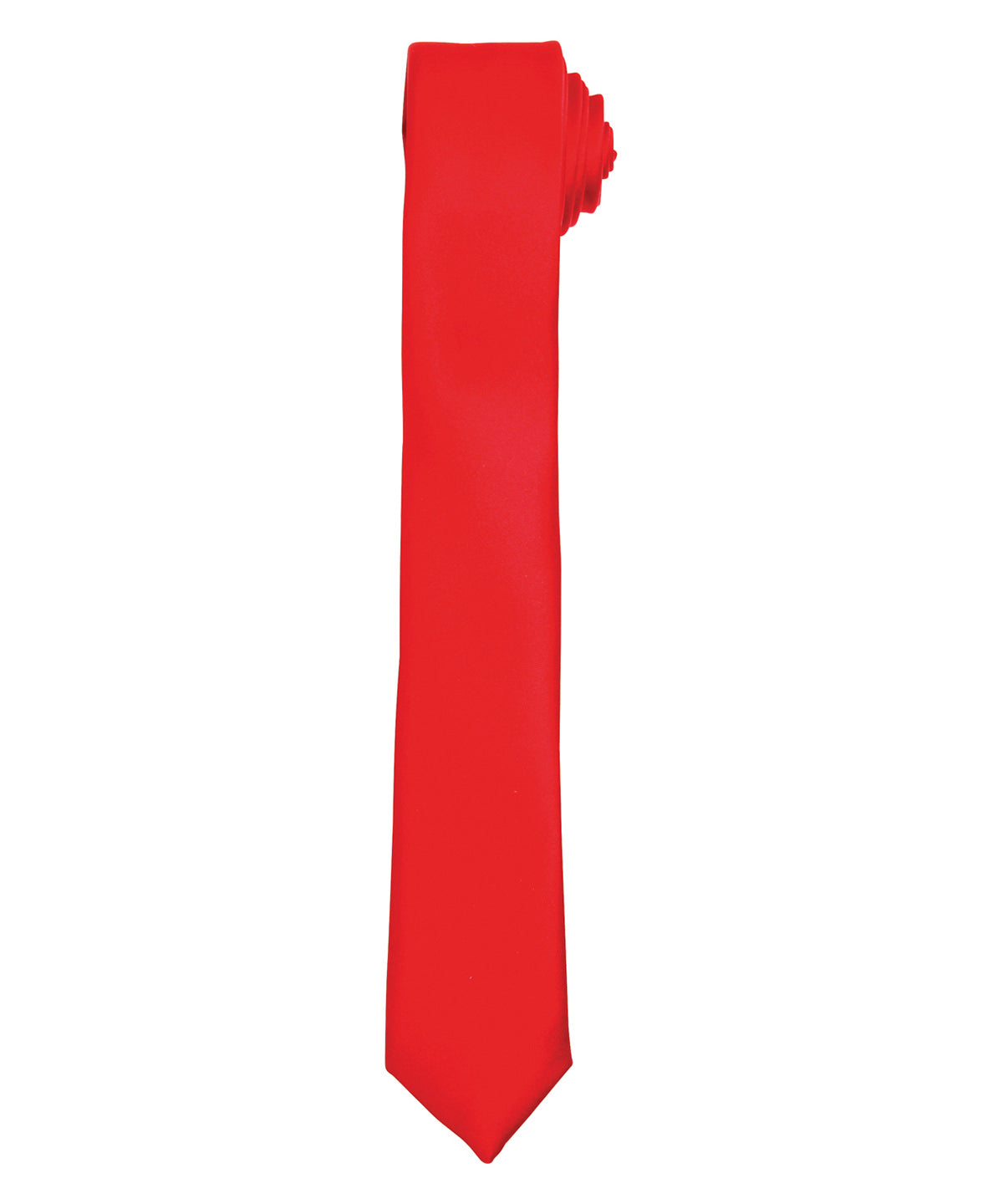 Slim tie - PR793 - Red One size - Customisable Ties