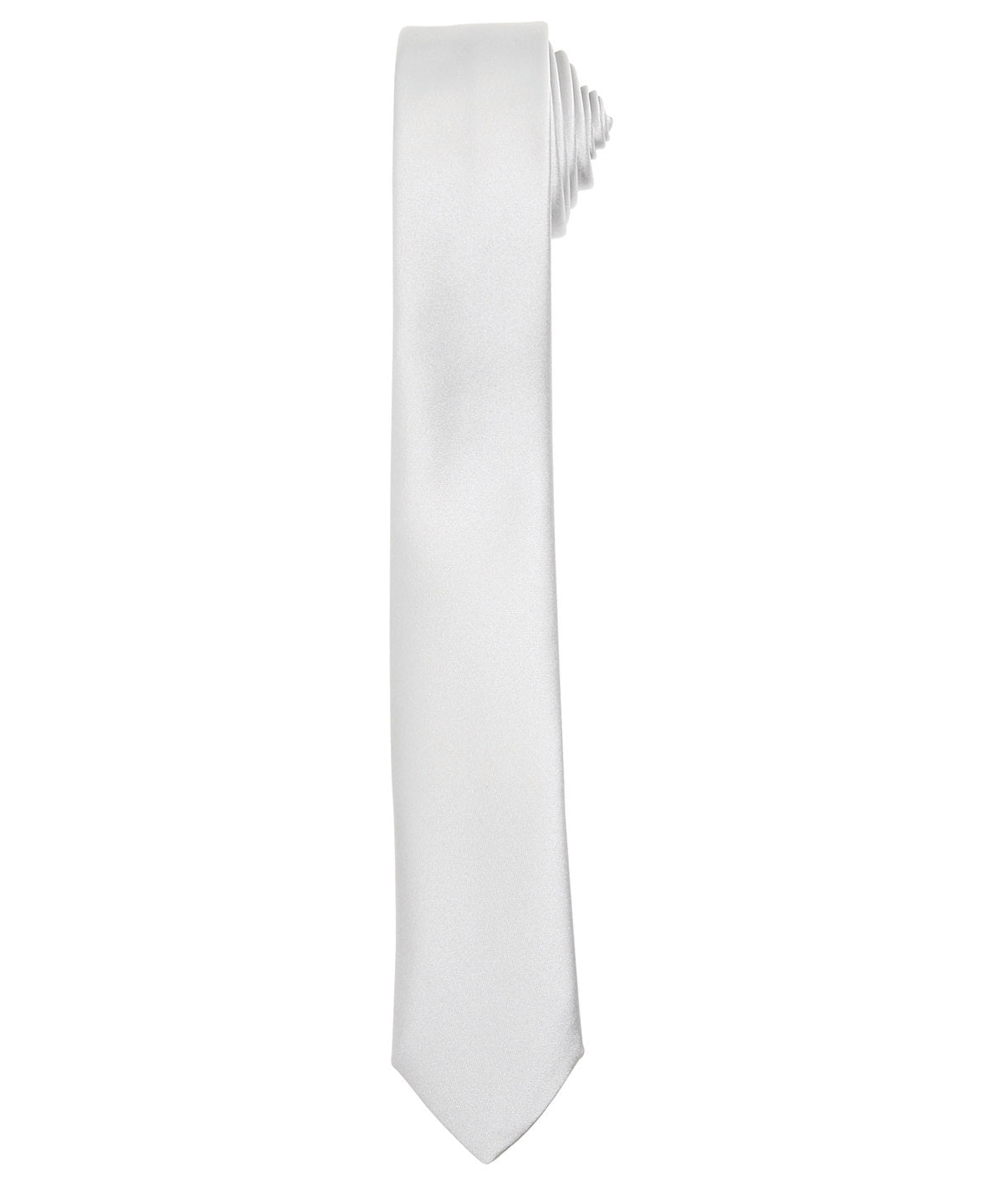 Slim tie - PR793 - Silver One size - Customisable Ties