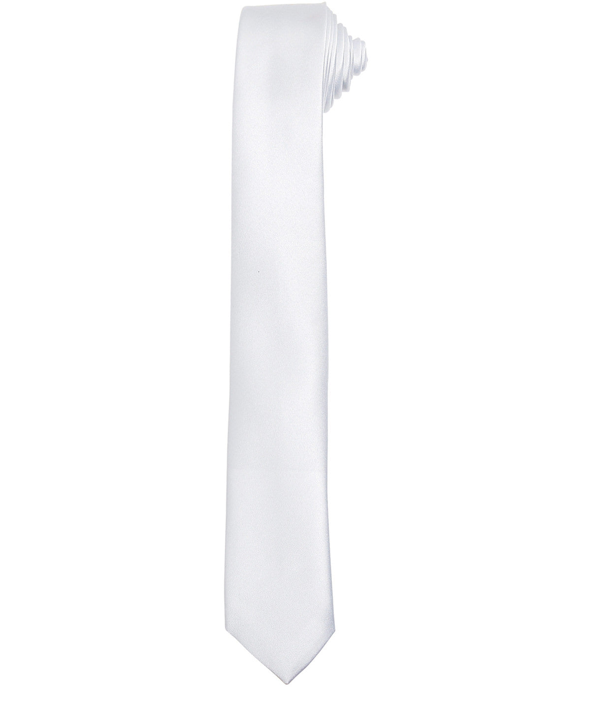 Slim tie - PR793 - White One size - Customisable Ties
