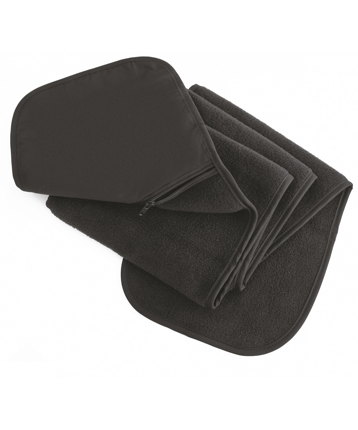 Polartherm™ fleece scarf with zip pocket - R100A - Grey One size - Customisable Scarves