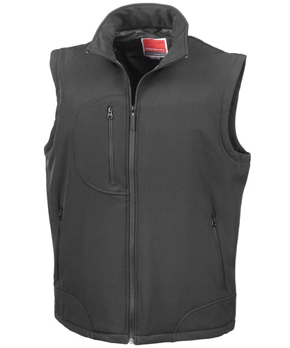Result Softshell bodywarmer R123A - Black Black - Customisable Bodywarmers