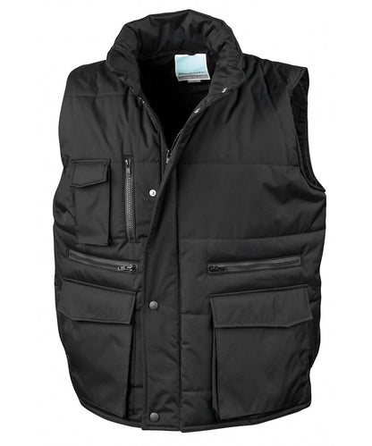 Result Workguard Lance bodywarmer R127A - Black - Customisable Bodywarmers
