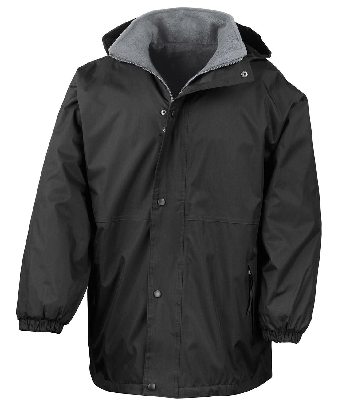 Result Junioryouth reversible StormDri 4000 jacket R160J - Black Grey - Customisable Jacket